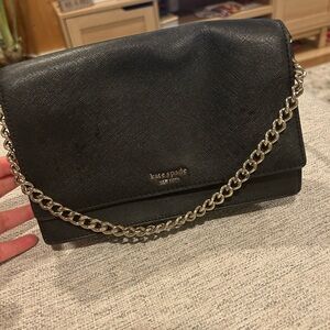 Kate Spade Black Satchel Bag with Chain